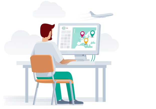 Web developer working on website services